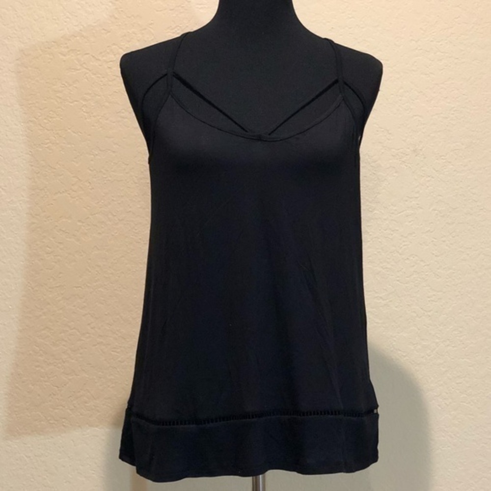Black Tank with Straps